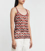 Missoni Red Swirl Zigzag Tank Top