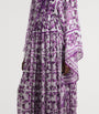 Dolce & Gabbana Multi Silk Majolica Print Kaftan Dress