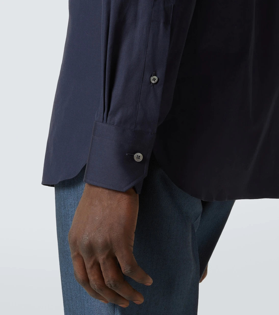 Zegna - قميص من مزيج القطن