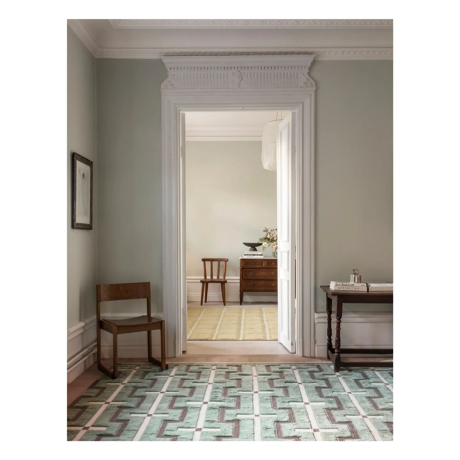 Layered - Johanna wool rug  | Sage