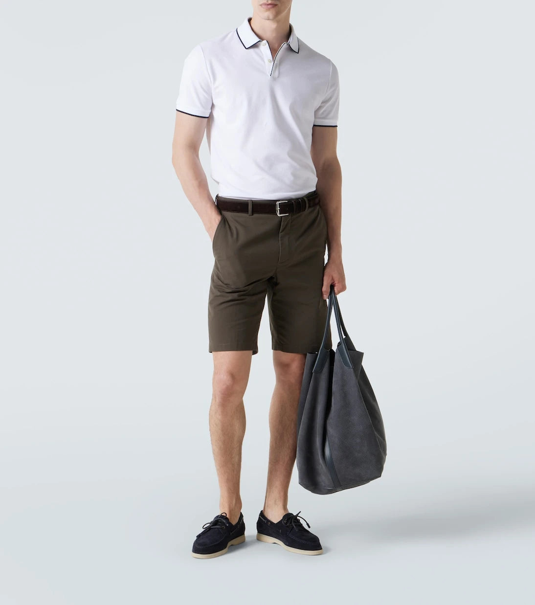 Loro Piana - Cotton-blend piqué polo shirt