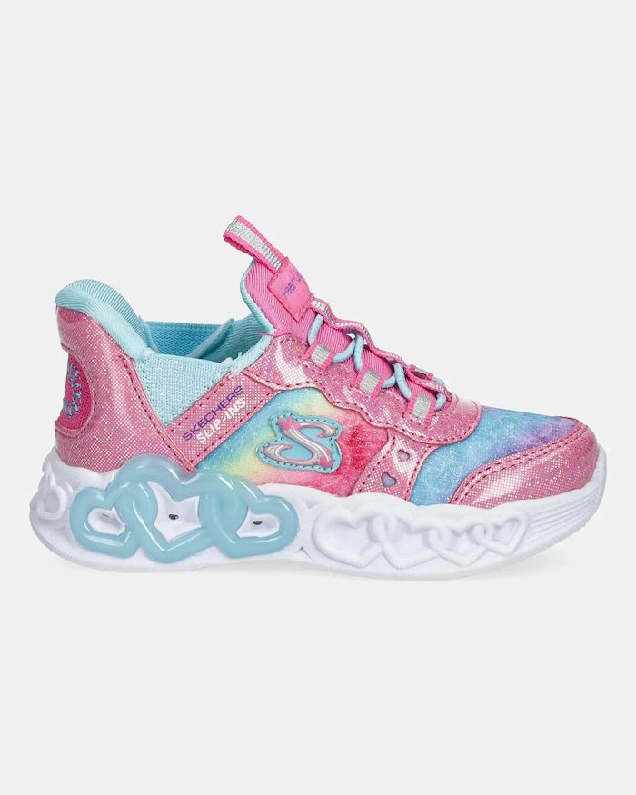 Çocuk Spor Ayakkabı Skechers INFINITE HEART LIGHTS ETERNAL SHIMMER