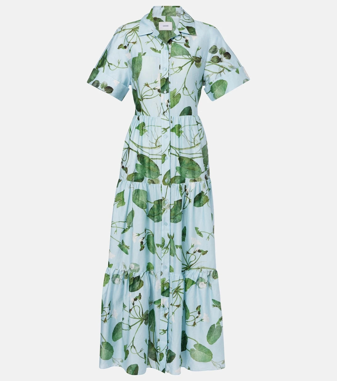Erdem - Tiered floral cotton midi dress