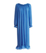 Loretta Caponi Blue Silk Sheer Severa Nightdress