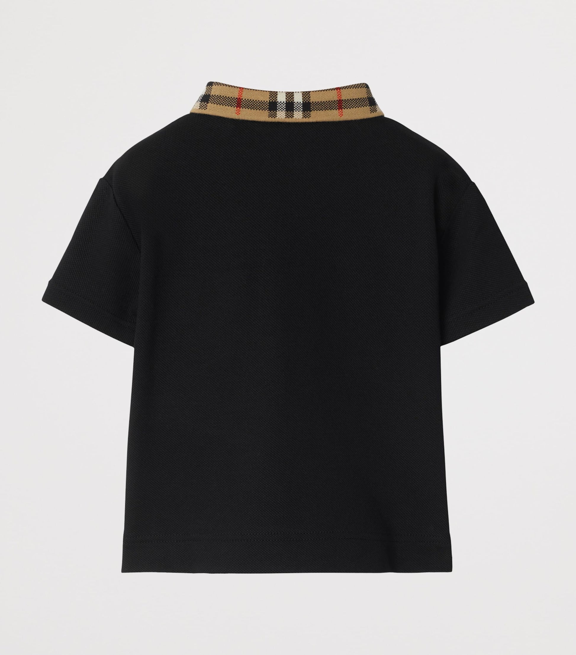 Burberry Kids Cotton Check-Collar Polo Shirt (6-24 Months)