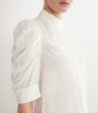 White Silk Gillian Blouse