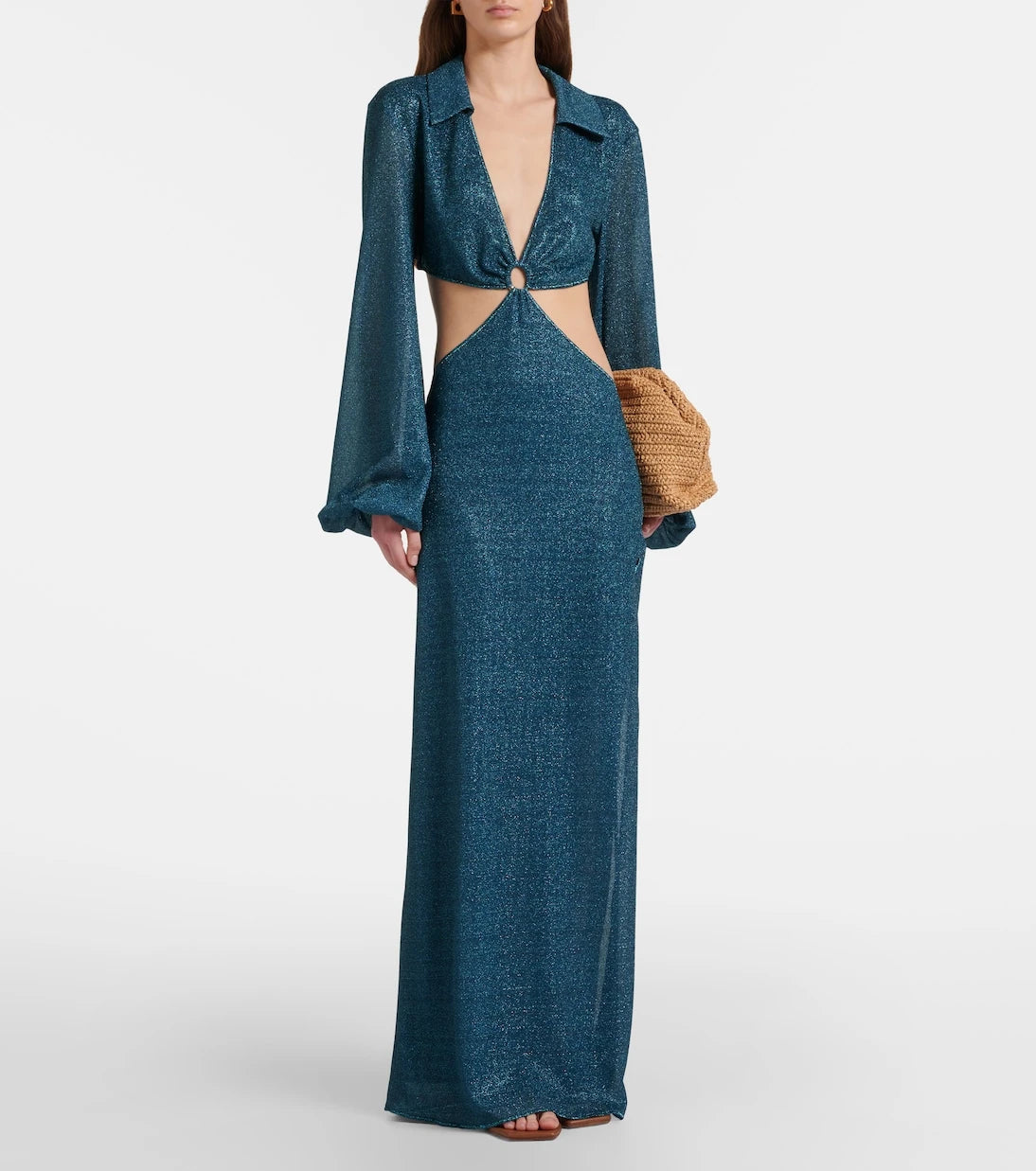 Oséree - Lumière cutout ring-detail maxi dress