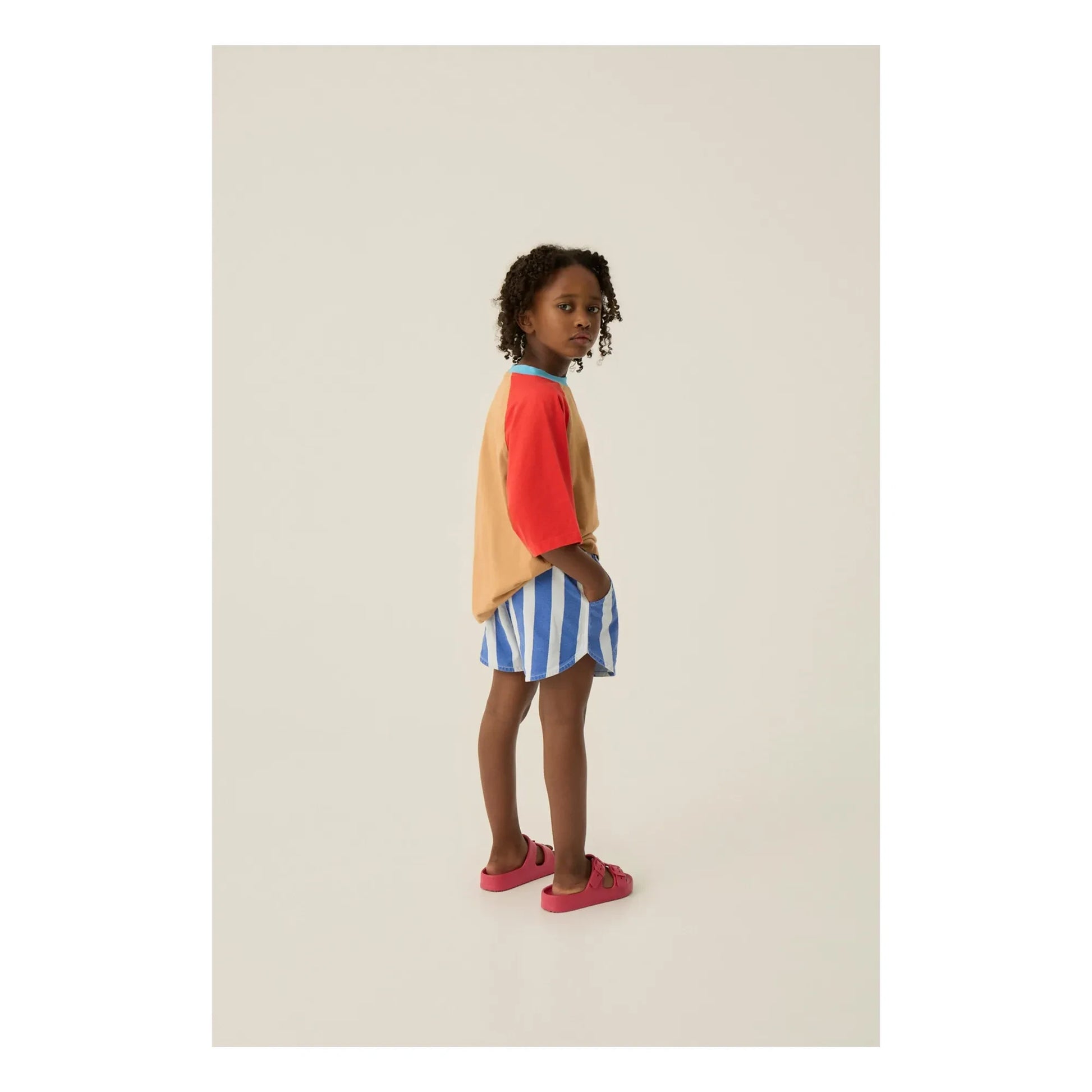 The Campamento - Striped shorts | Blue