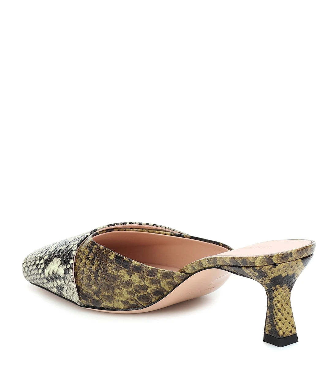 Wandler - Isa snake-effect leather mules