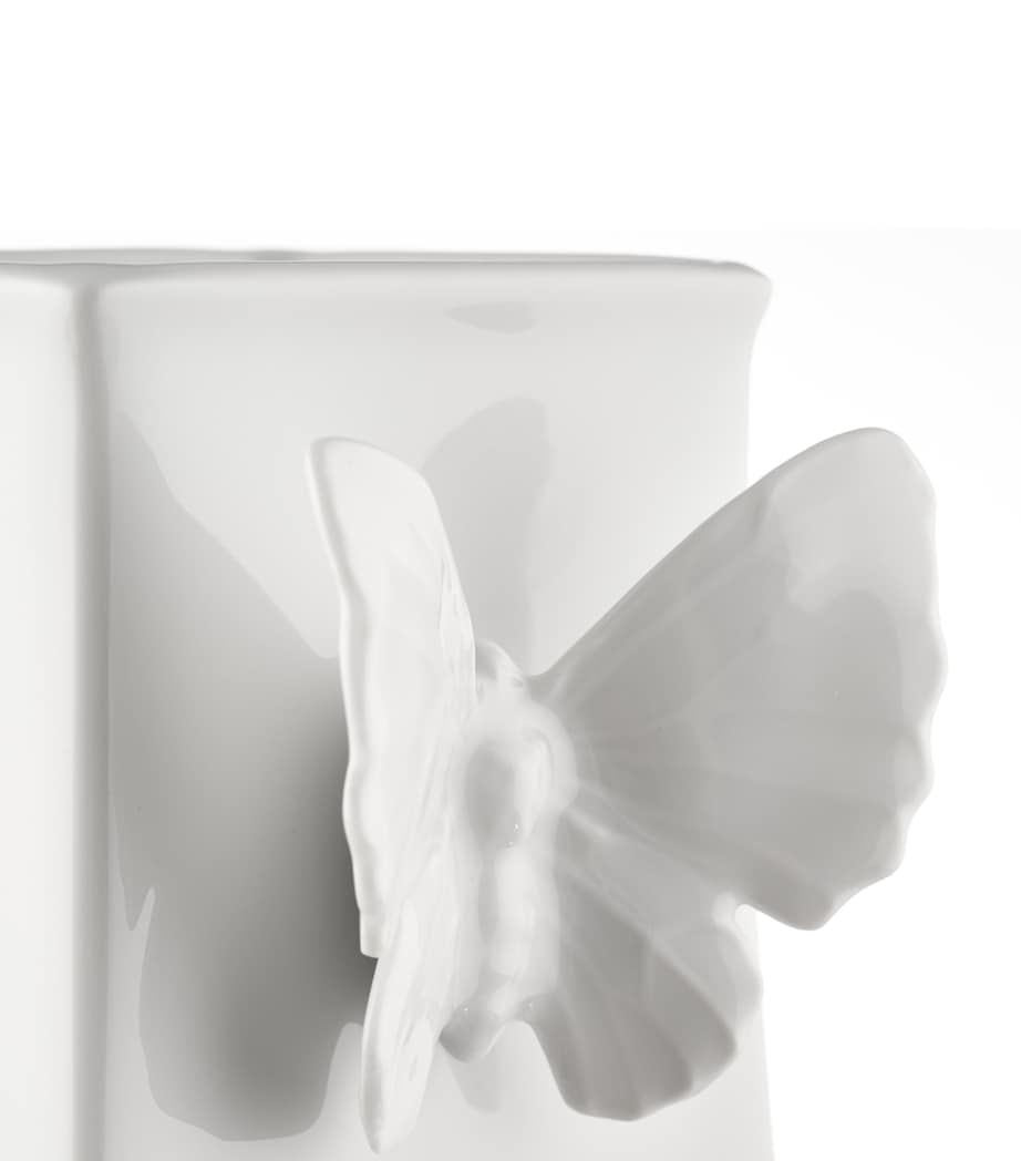 Meissen Large Porcelain Butterfly Vase (25cm)