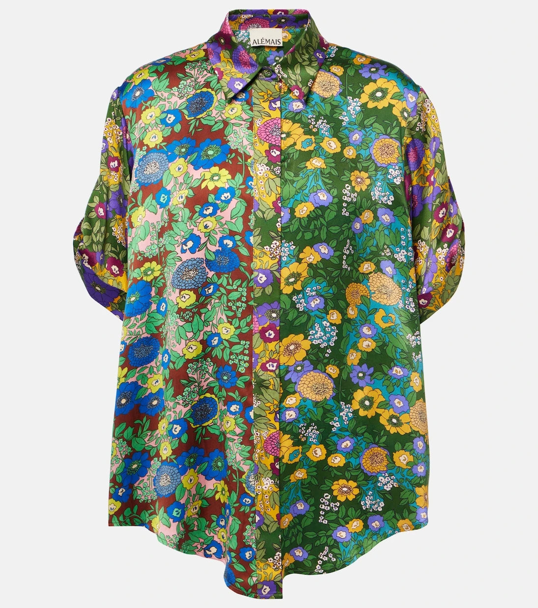 Alémais - Printed silk satin shirt