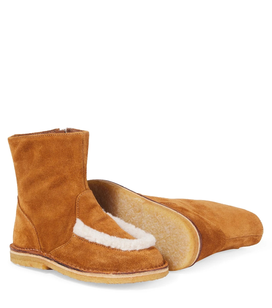PèPè - Shearling-trimmed suede boots