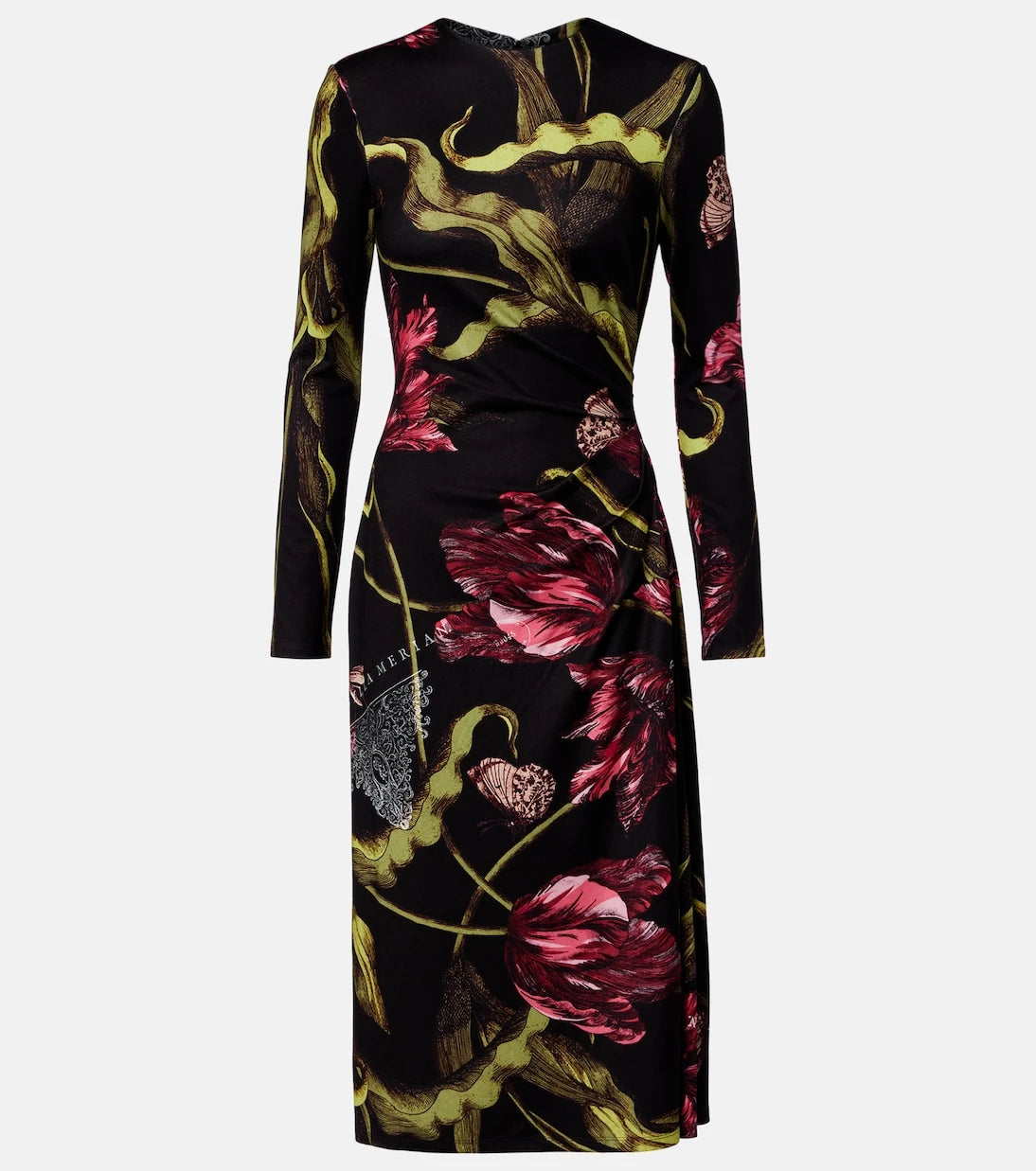Erdem - Floral jersey midi dress