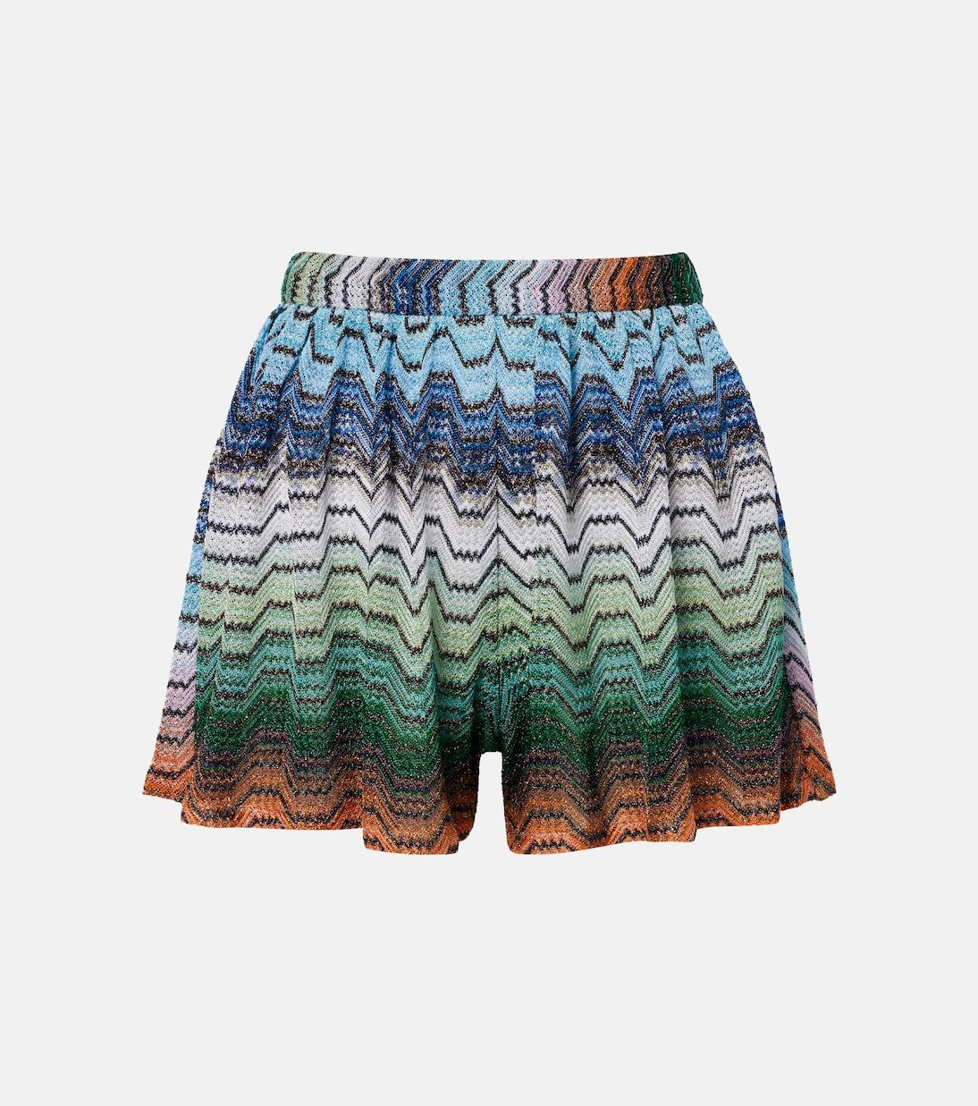 Missoni - Wave lamé miniskirt