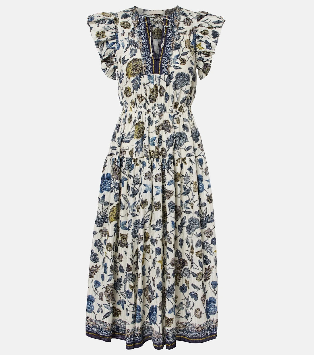 Ulla Johnson - Kairi gathered cotton-blend midi dress