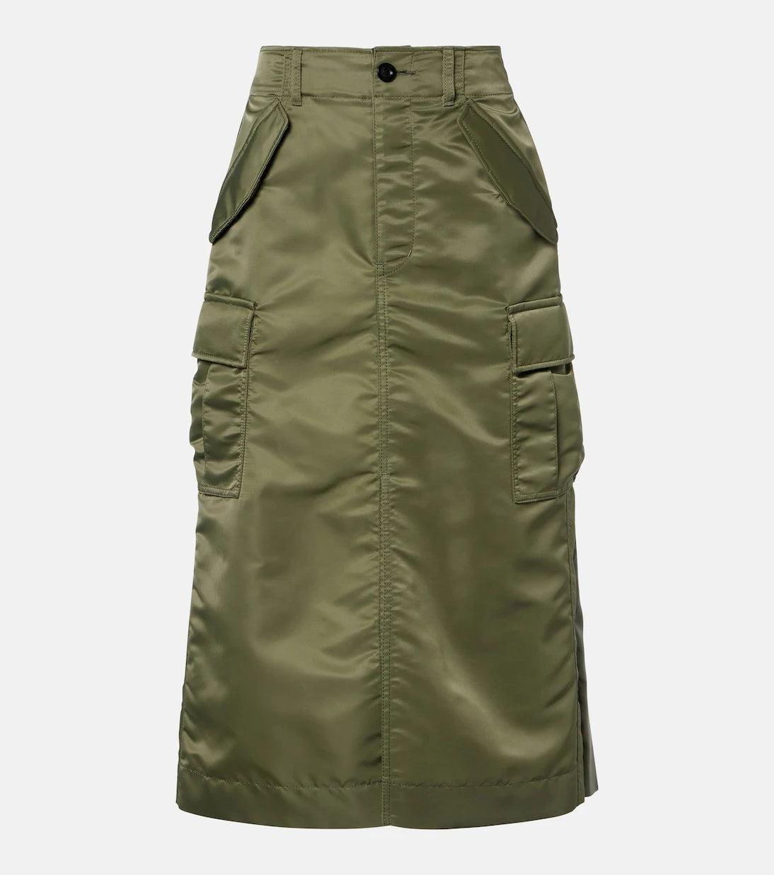 Sacai - تنورة ميدي بكسرات