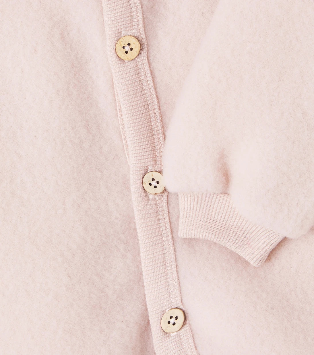 Wheat - Baby Kari wool fleece cardigan
