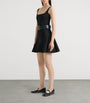 Givenchy Black Fluted Mini Dress
