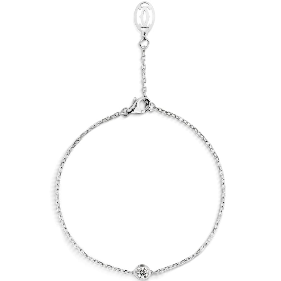 White Gold and Diamond Cartier d'Amour Bracelet