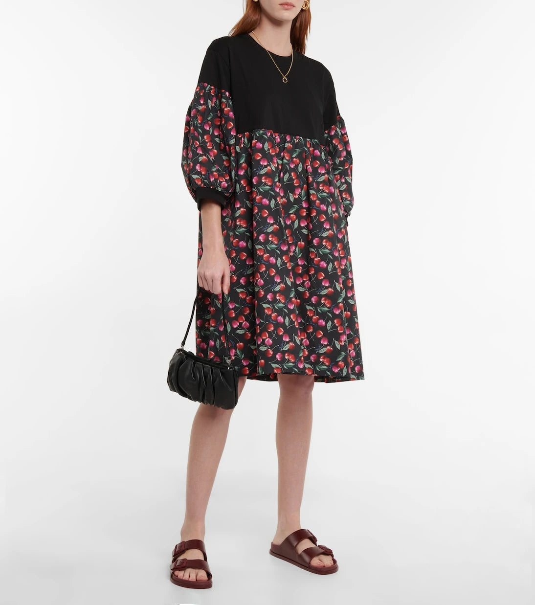 See By Chloé - فستان قصير من القطن المطبوع