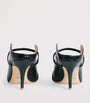 Malone Souliers Green Croc-Embossed Leather Maureen Heeled Mules 70
