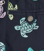 Embroidered Turtle Mistral Swim Shorts