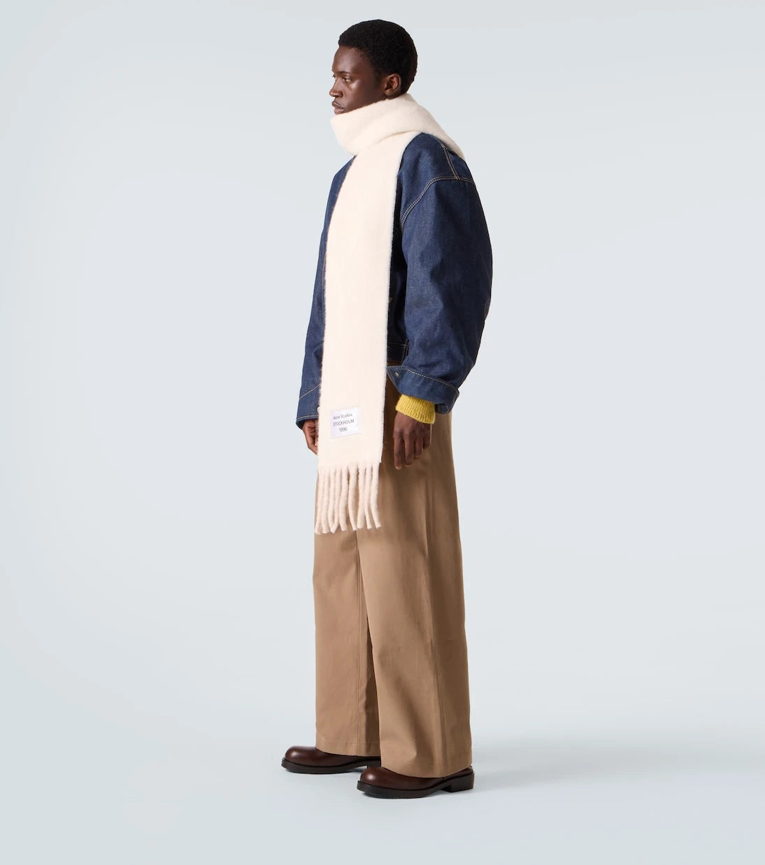 Acne Studios - Fringed alpaca and wool-blend scarf