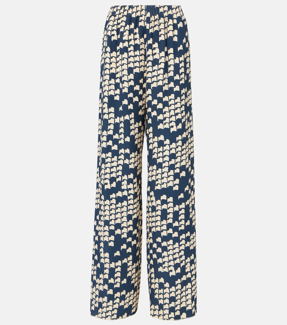 Valentino - Cady Couture printed wide-leg pants