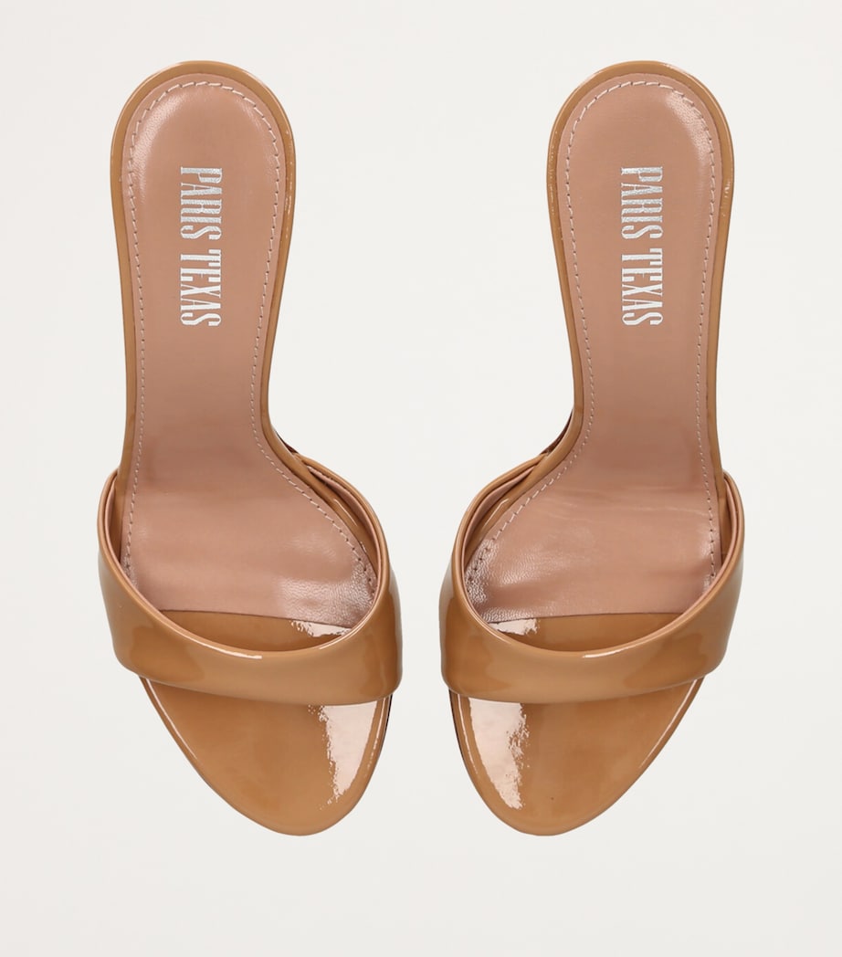 Paris Texas Beige Patent Leather Lidia Mules 70