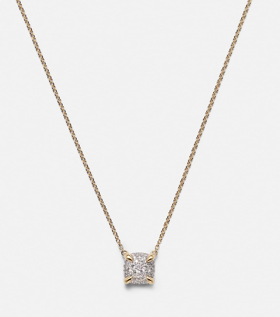 David Yurman - Petite Chatelaine® 18kt gold necklace with diamonds