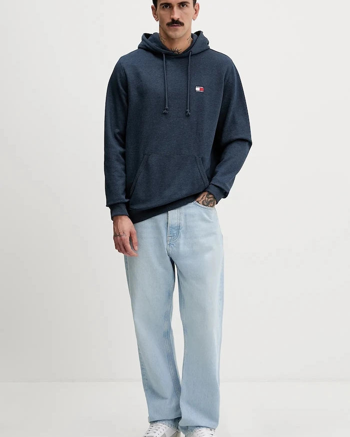 Tommy Jeans Erkek Pamuklu Kapüşonlu Sweatshirt