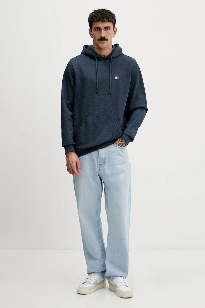 Tommy Jeans Erkek Pamuklu Kapüşonlu Sweatshirt