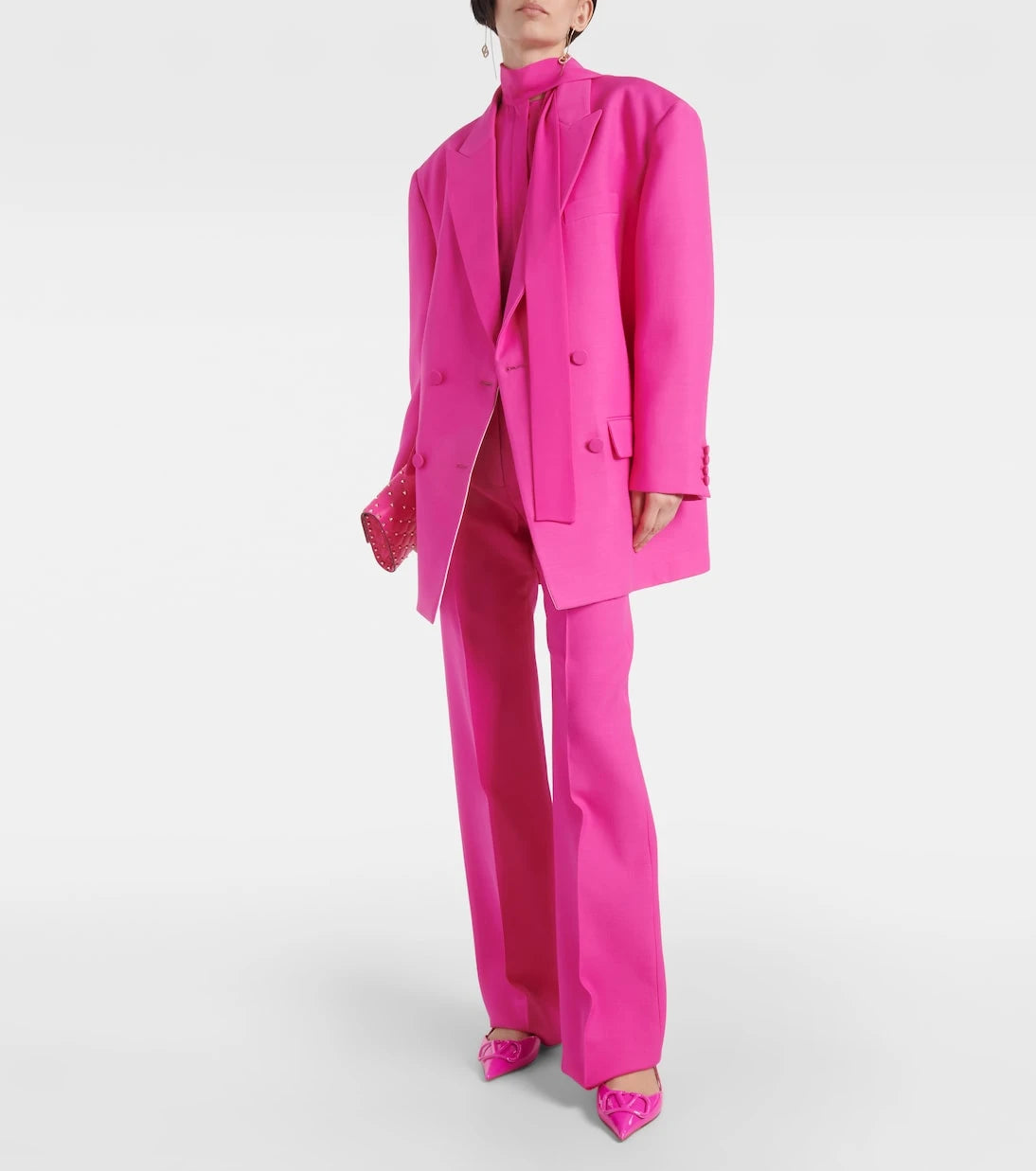 Valentino - Tie-neck silk georgette blouse
