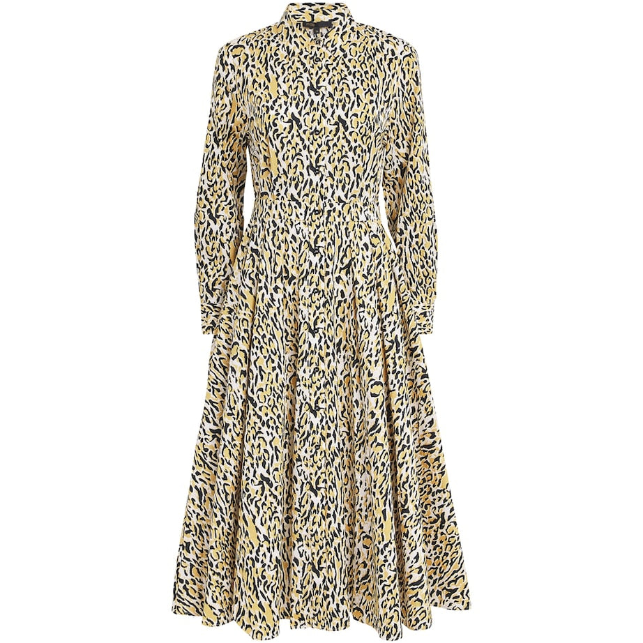 Leopard Print Midi Dress