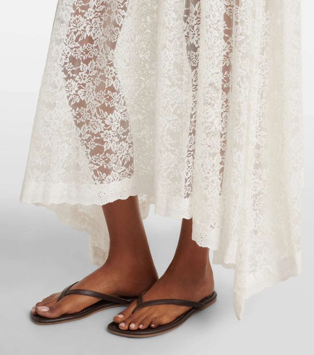 Dôen - Zinnia asymmetric lace skirt