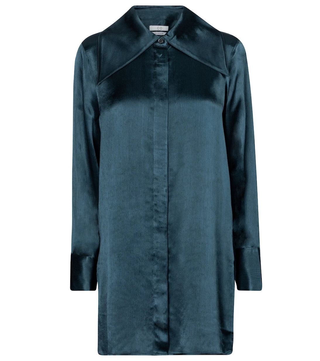 CO - Oversized textured satin blouse