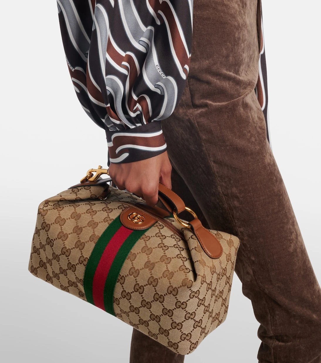 Gucci - حقيبة توت متوسطة Gucci Vanity GG Canvas