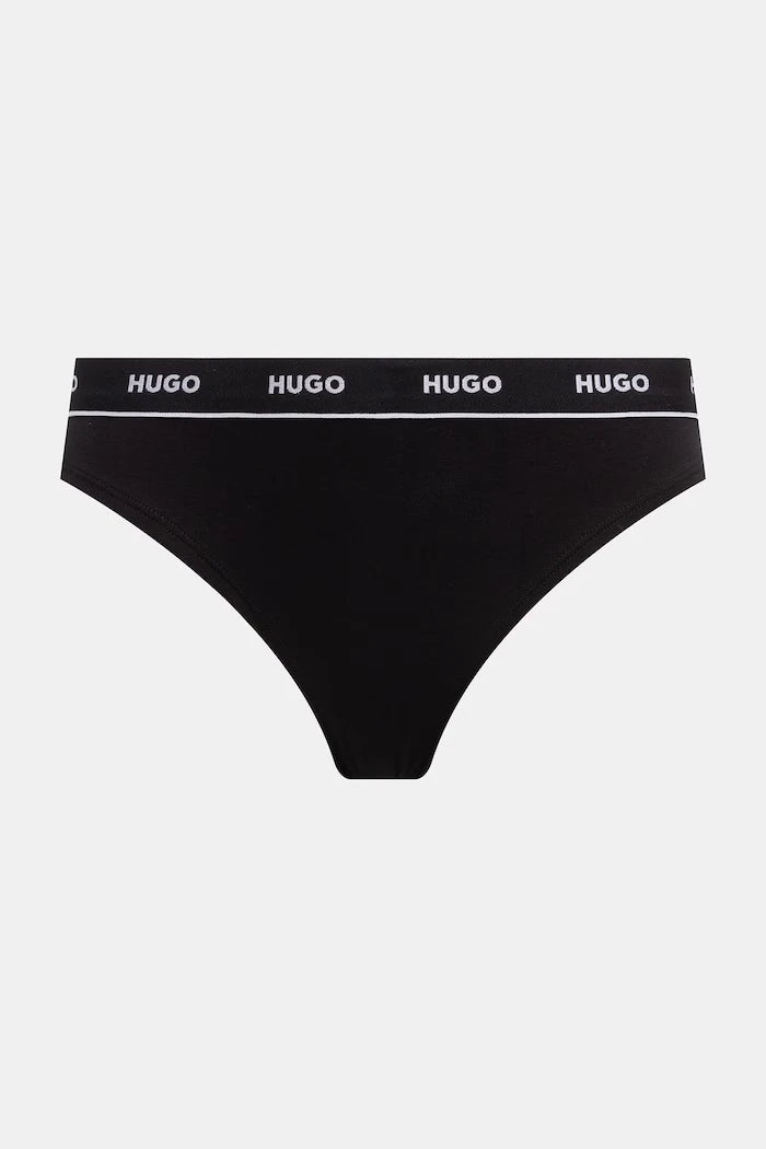 HUGO Kadın Pamuk Elastan Triplet Thong Design 3'lü