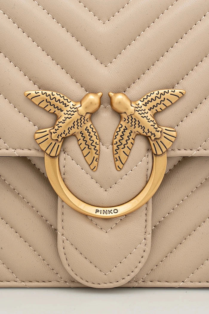 Pinko kadın deri crossbody çanta
