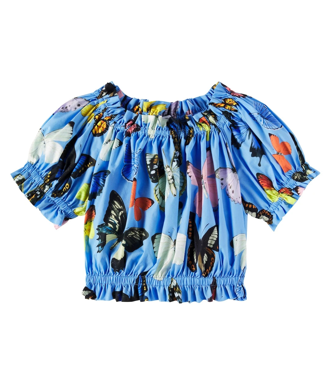 Dolce&Gabbana Kids - Printed cotton poplin top