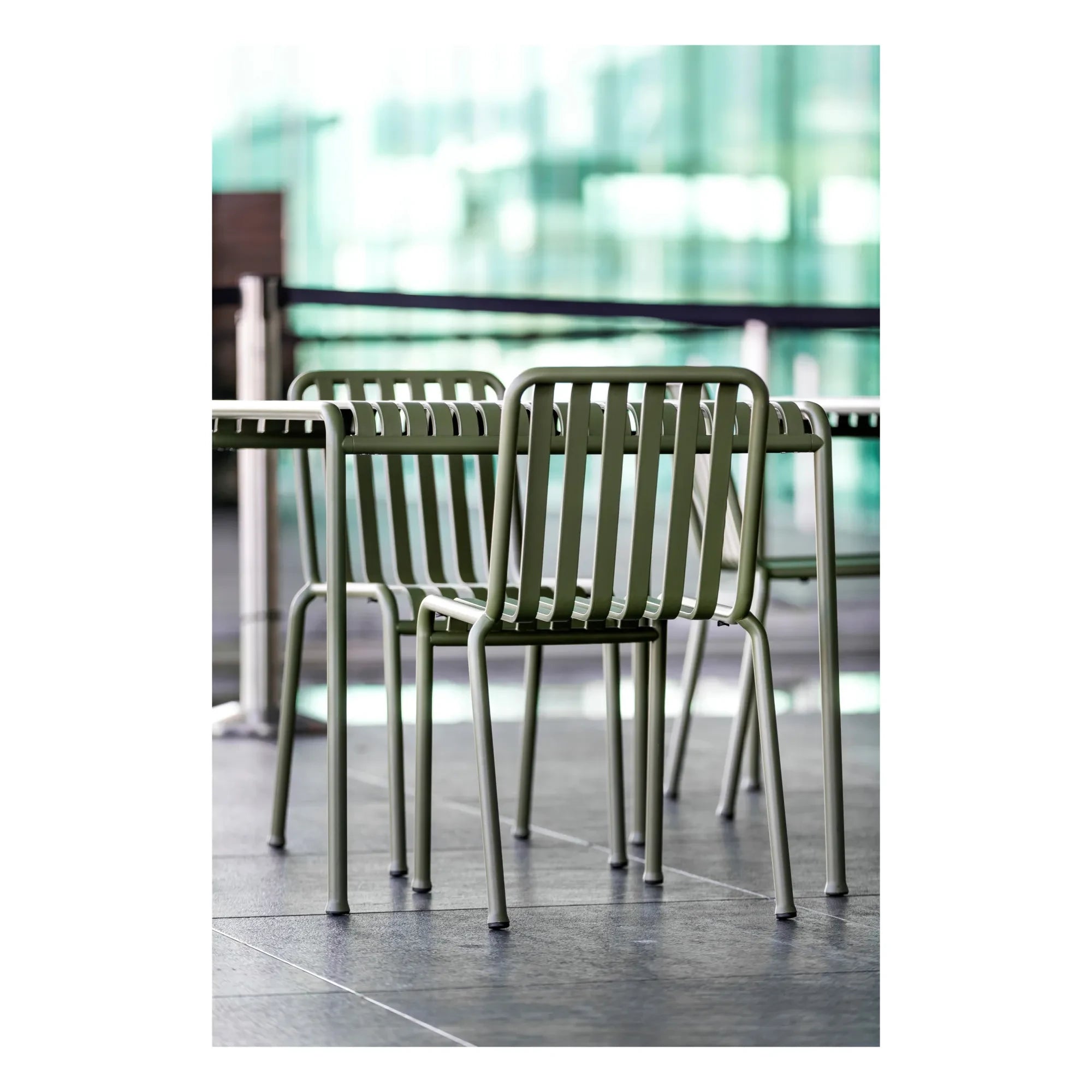 Hay - Palissade Table Designed by Ronan and Erwan Bouroullec - 82.5 x 90 cm | Olive green