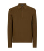 TOM FORD Green Silk-Cotton Polo Shirt