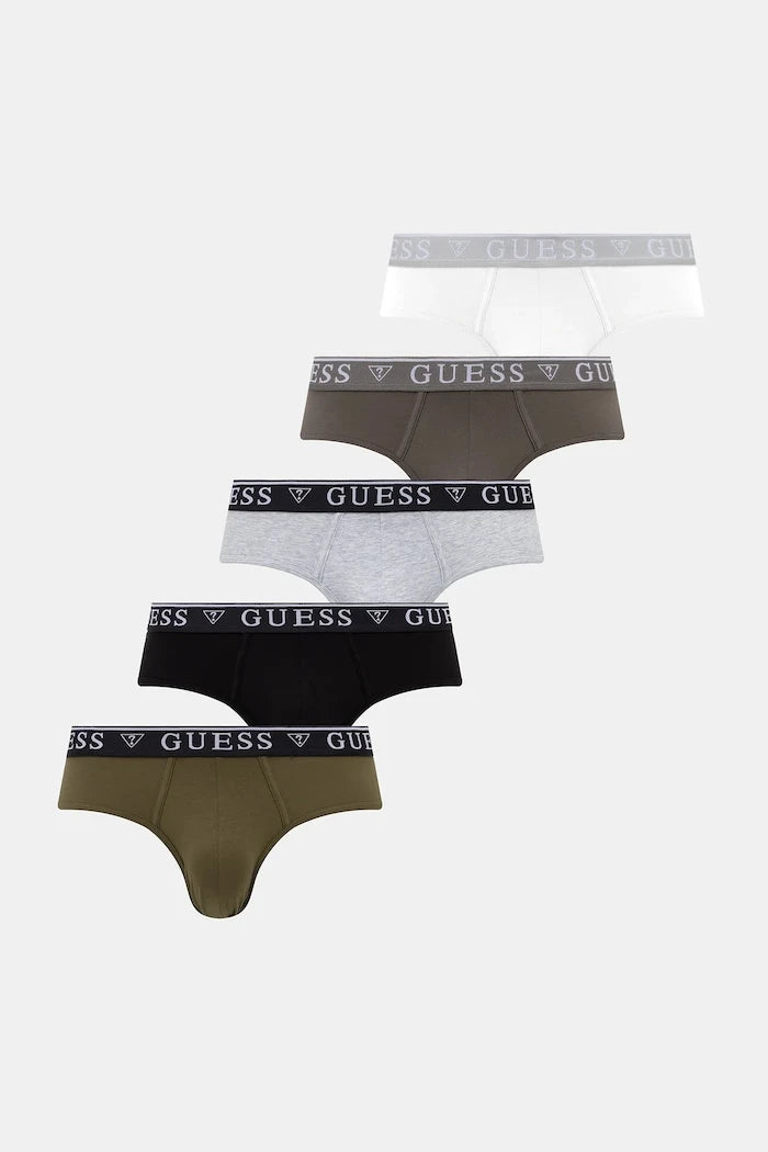 Guess pamuklu elastanlı erkek slip 5'li