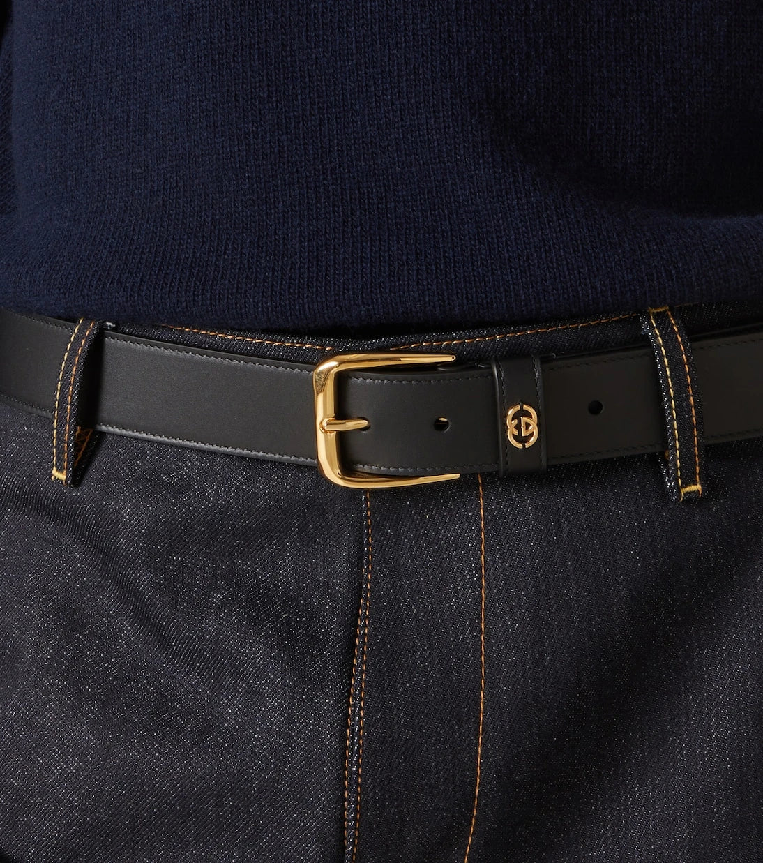 Gucci - Interlocking G leather belt