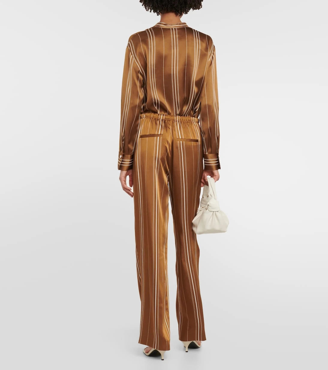 Vince - High-rise striped pants
