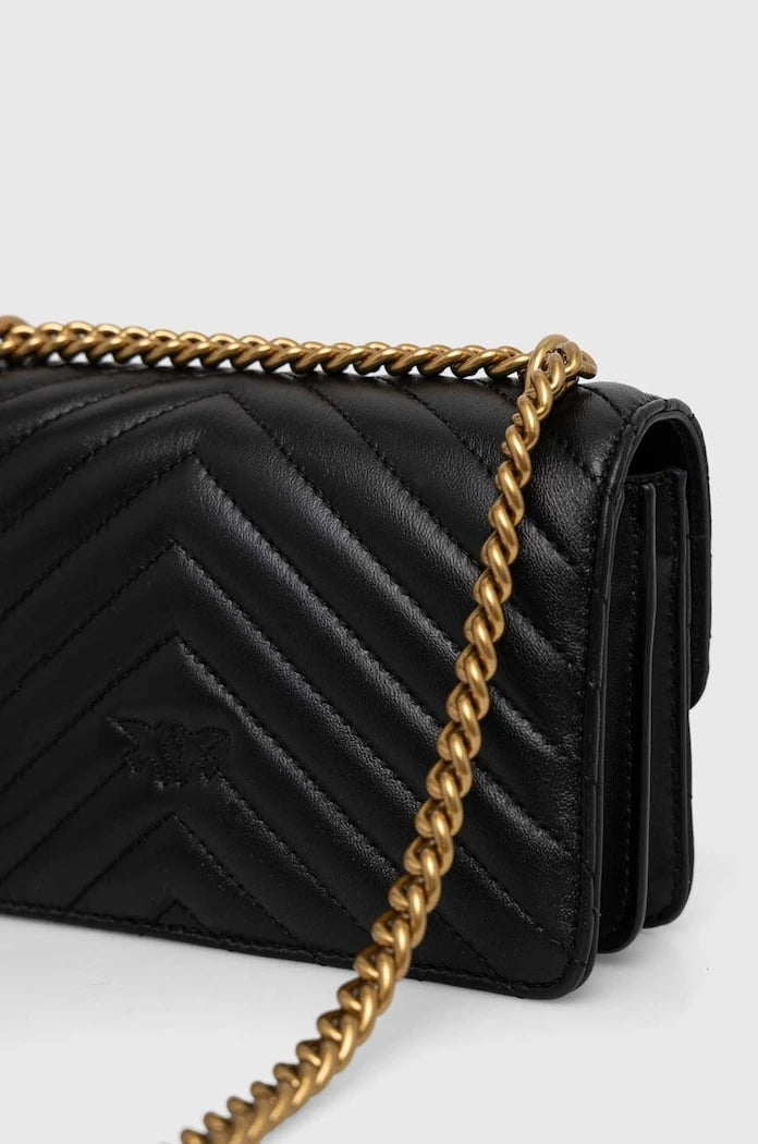 Pinko чанта crossbody дамска от кожа