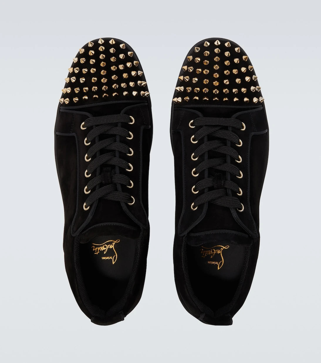 Christian Louboutin - Louis Junior Spikes suede sneakers