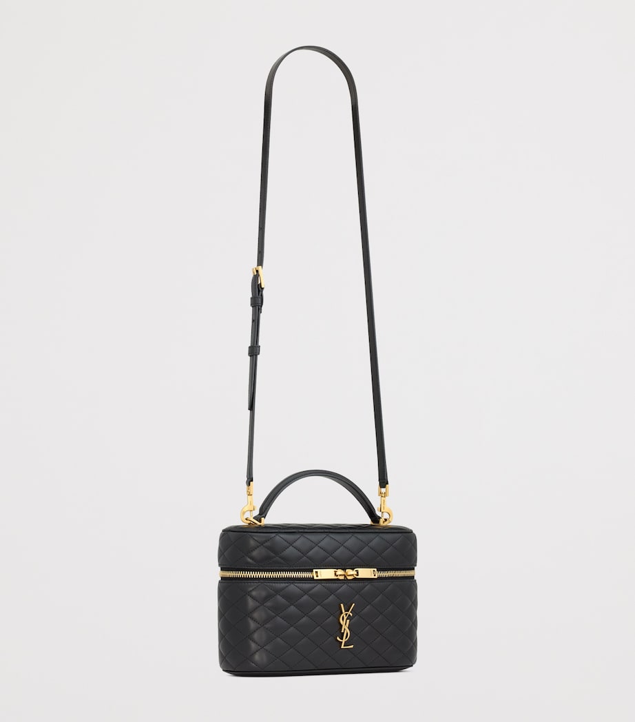 Saint Laurent Black Large Gabby Vanity Shoulder Bag