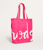 Pink Logo Pocket Shopper Bag