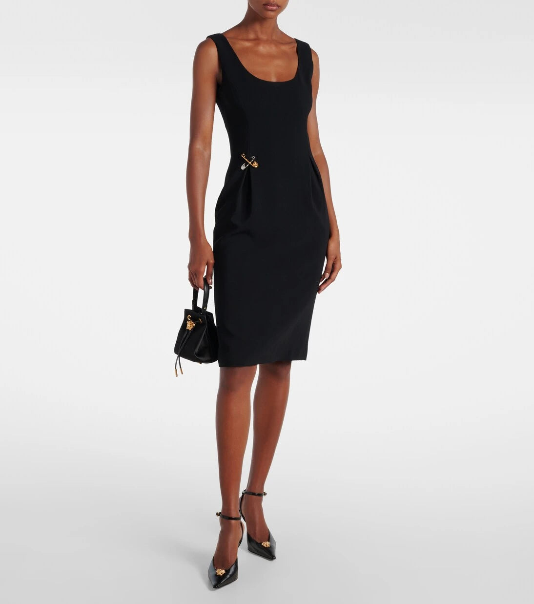 Versace - La Medusa 85 leather pumps